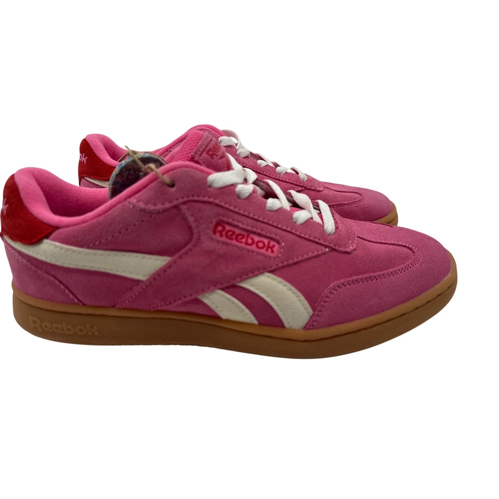 Reebok Club C Revenge Women 8.5 Pink Excellent Suede Gum Sole Sneaker FFC0092429